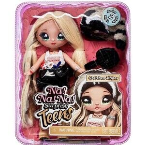 New Na! Na! Na! Surprise Gretchen Stripes 11" Soft Doll Teens Series 2 Raccoon